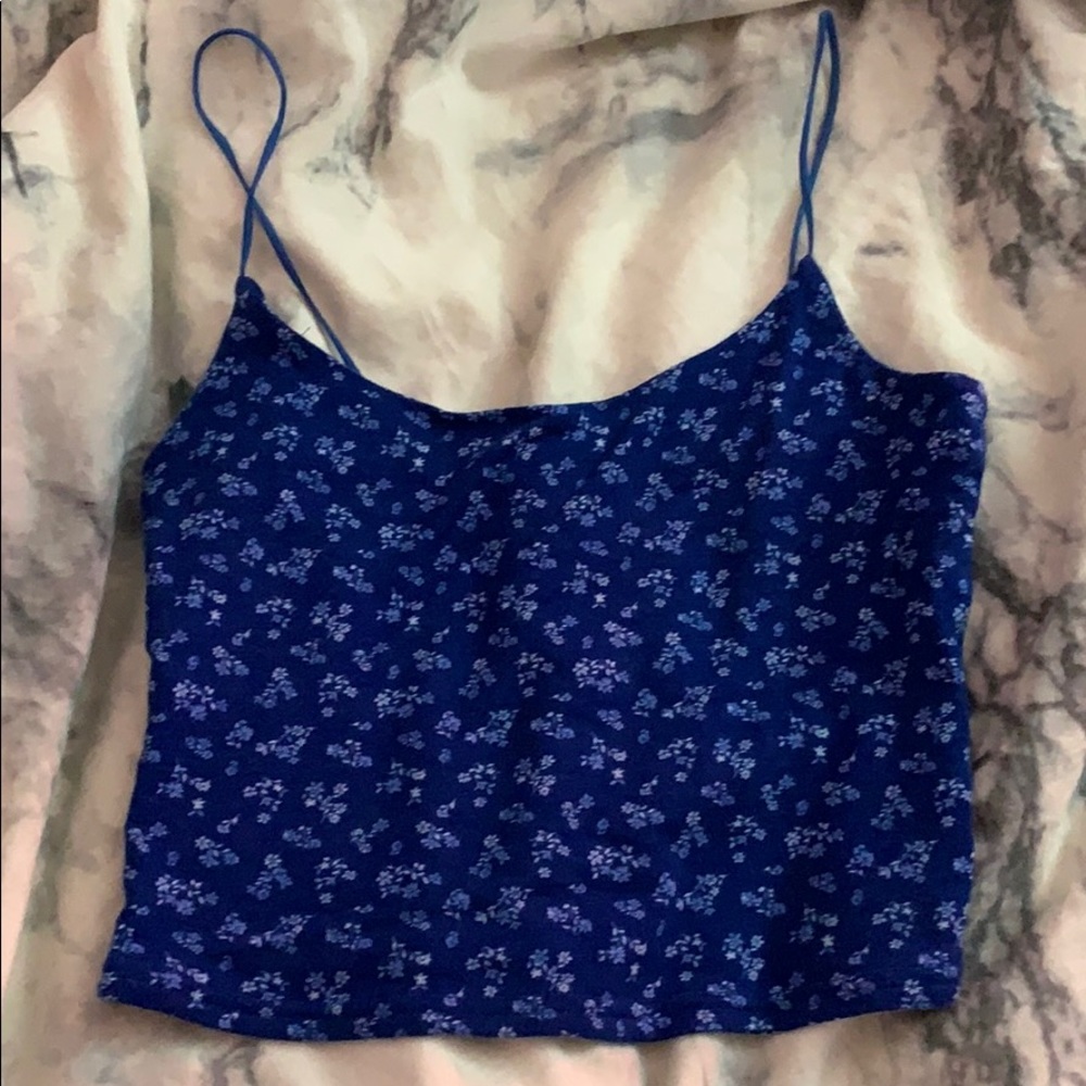 Pacsun blue flower tank!